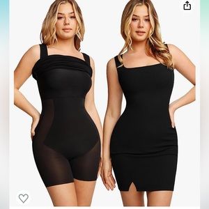 Black dress with built in shapewear